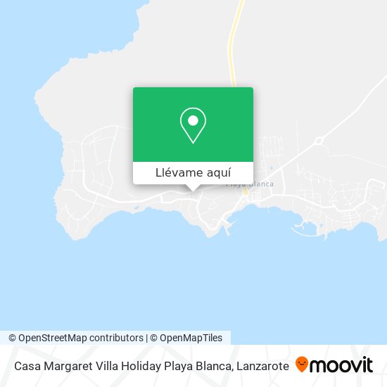 Mapa Casa Margaret Villa Holiday Playa Blanca