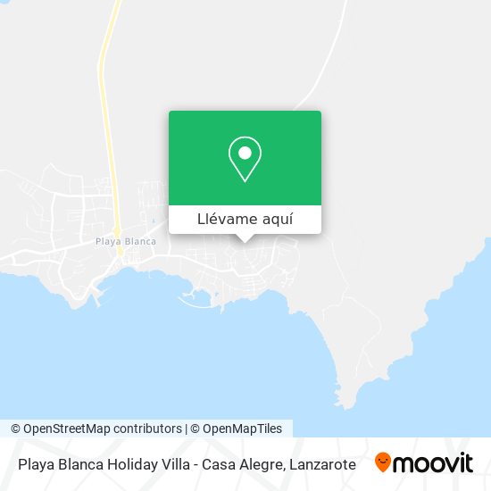 Mapa Playa Blanca Holiday Villa - Casa Alegre