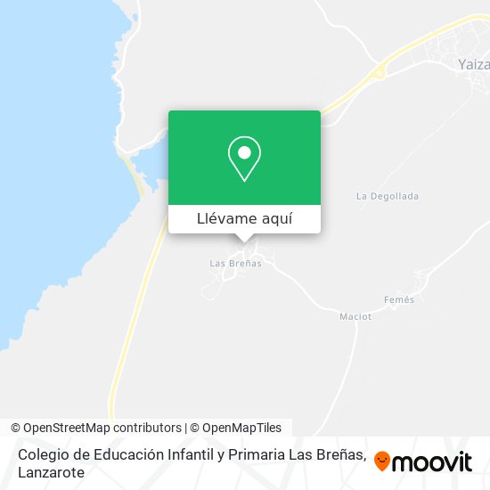 Mapa Colegio de Educación Infantil y Primaria Las Breñas