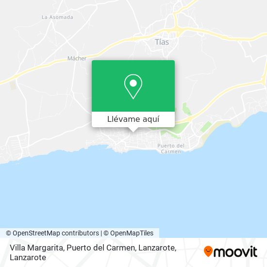 Mapa Villa Margarita, Puerto del Carmen, Lanzarote