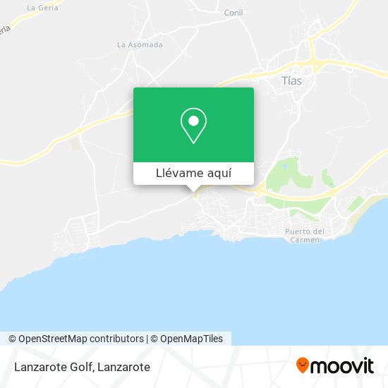Mapa Lanzarote Golf