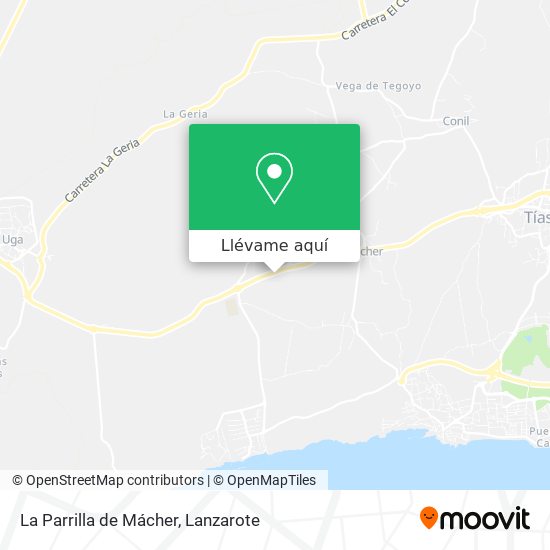 Mapa La Parrilla de Mácher