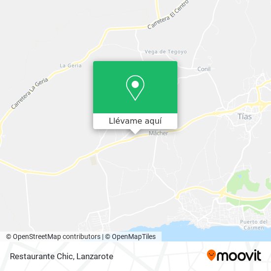 Mapa Restaurante Chic