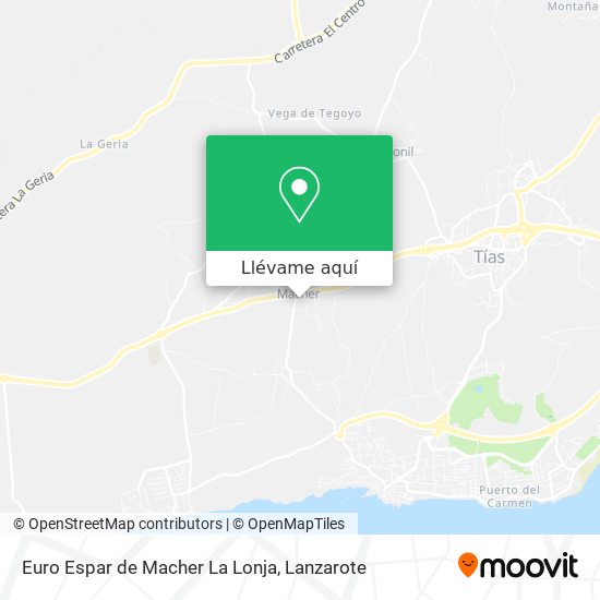 Mapa Euro Espar de Macher La Lonja