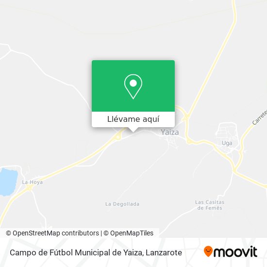 Mapa Campo de Fútbol Municipal de Yaiza