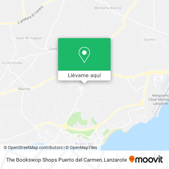 Mapa The Bookswop Shops Puerto del Carmen