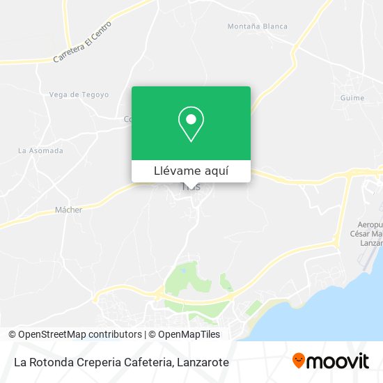 Mapa La Rotonda Creperia Cafeteria