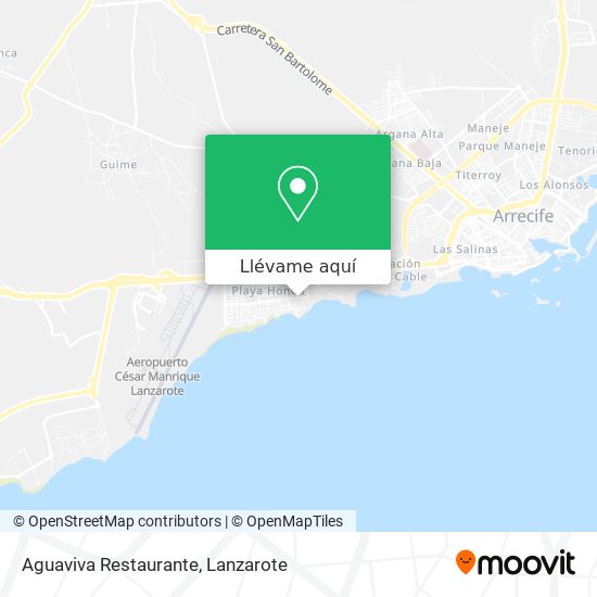 Mapa Aguaviva Restaurante