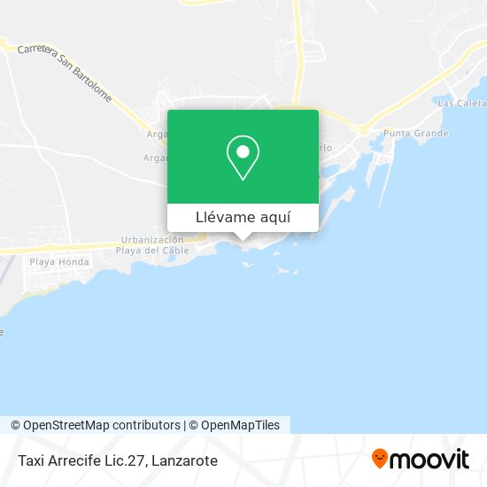 Mapa Taxi Arrecife Lic.27