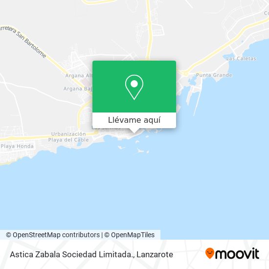 Mapa Astica Zabala Sociedad Limitada.