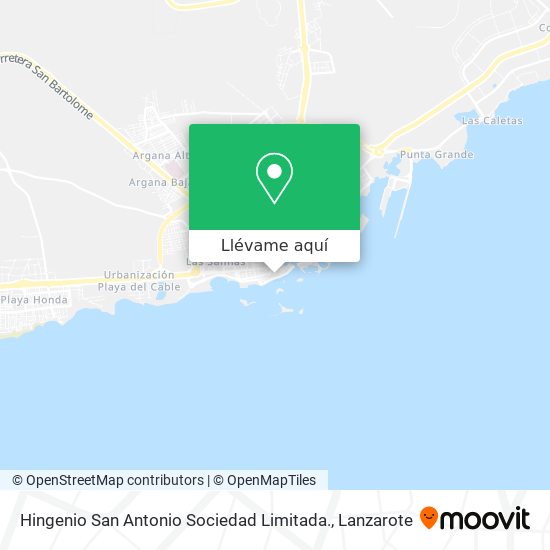 Mapa Hingenio San Antonio Sociedad Limitada.