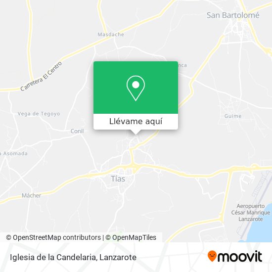 Mapa Iglesia de la Candelaria