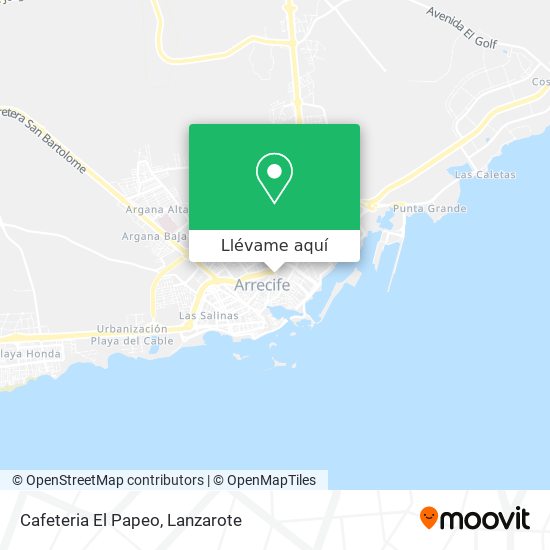 Mapa Cafeteria El Papeo