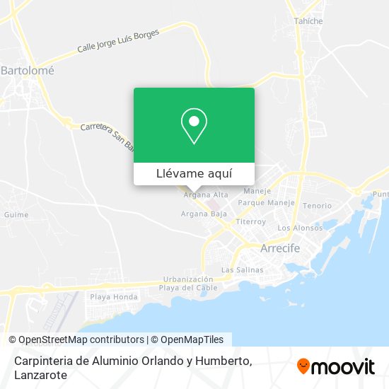 Mapa Carpinteria de Aluminio Orlando y Humberto