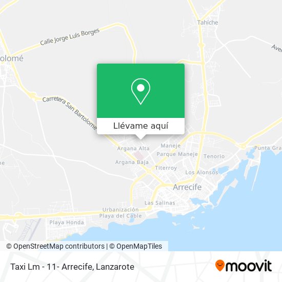 Mapa Taxi Lm - 11- Arrecife