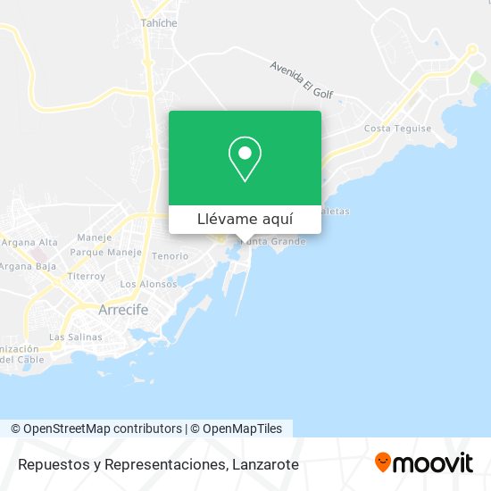 Mapa Repuestos y Representaciones