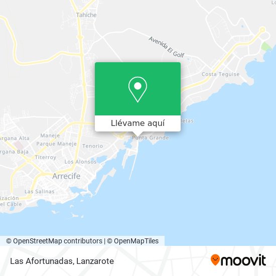 Mapa Las Afortunadas
