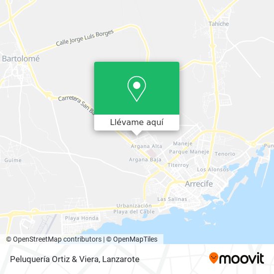 Mapa Peluquería Ortiz & Viera