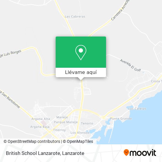 Mapa British School Lanzarote