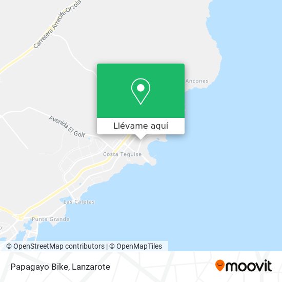 Mapa Papagayo Bike