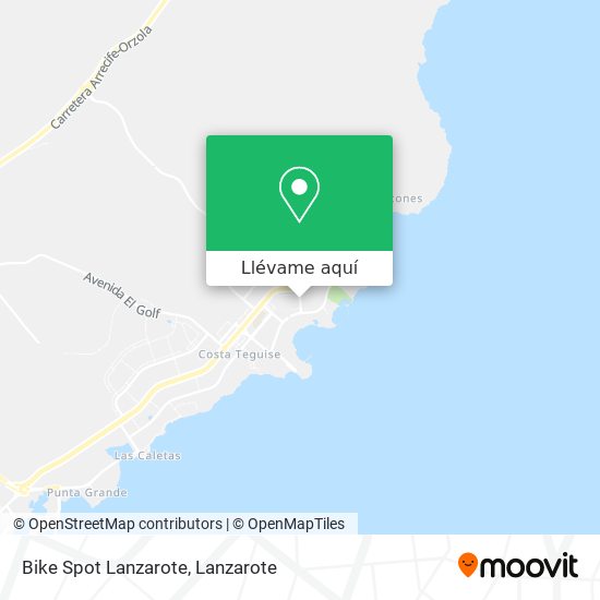 Mapa Bike Spot Lanzarote