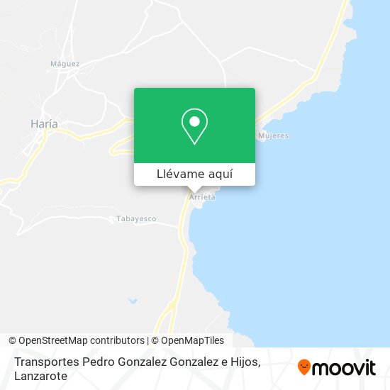 Mapa Transportes Pedro Gonzalez Gonzalez e Hijos