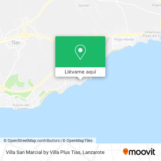 Mapa Villa San Marcial by Villa Plus Tías