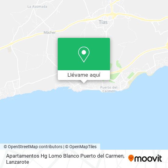 Mapa Apartamentos Hg Lomo Blanco Puerto del Carmen