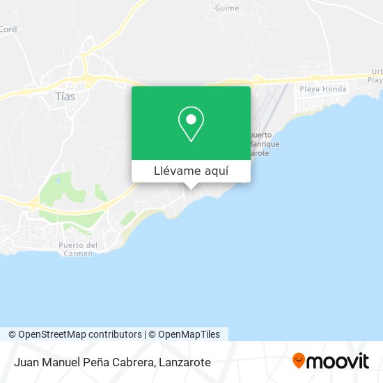 Mapa Juan Manuel Peña Cabrera