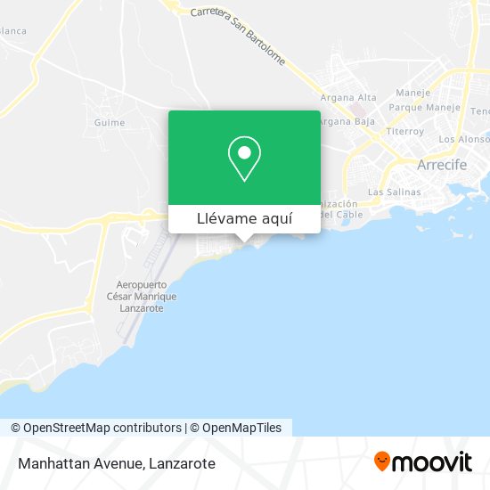 Mapa Manhattan Avenue