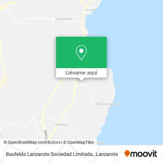 Mapa Baufeldo Lanzarote Sociedad Limitada.