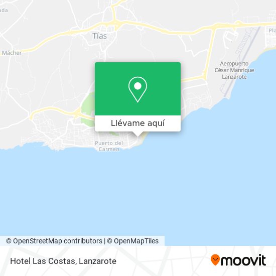 Mapa Hotel Las Costas