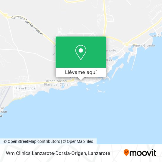 Mapa Wm Clinics Lanzarote-Dorsia-Origen