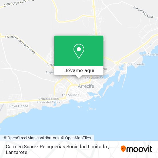 Mapa Carmen Suarez Peluquerias Sociedad Limitada.