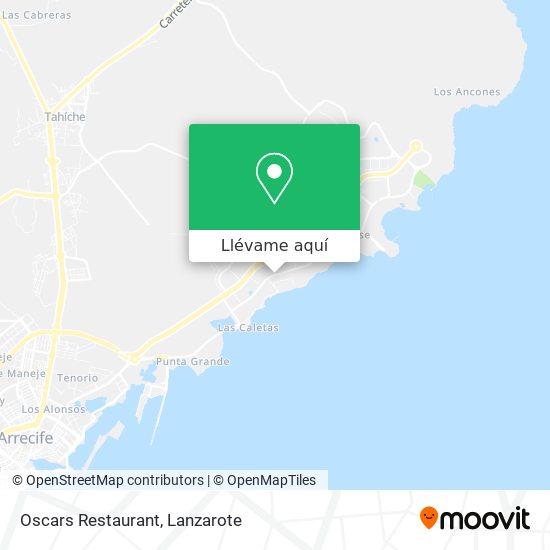 Mapa Oscars Restaurant