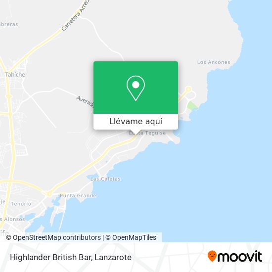 Mapa Highlander British Bar