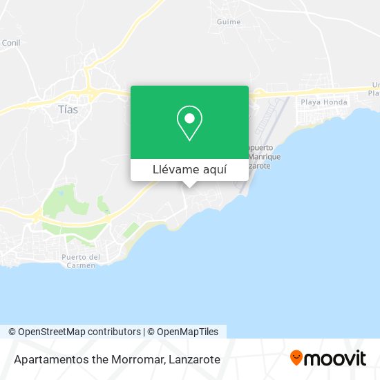 Mapa Apartamentos the Morromar