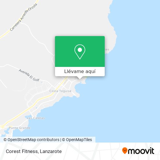 Mapa Corest Fitness