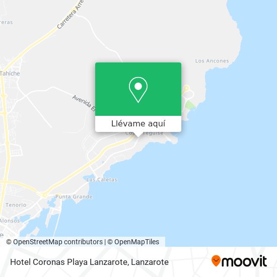 Mapa Hotel Coronas Playa Lanzarote