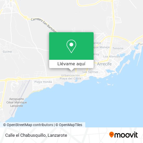 Mapa Calle el Chabusquillo
