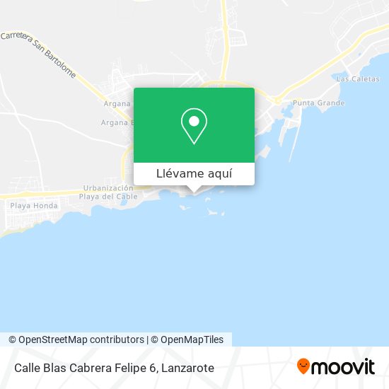 Mapa Calle Blas Cabrera Felipe 6
