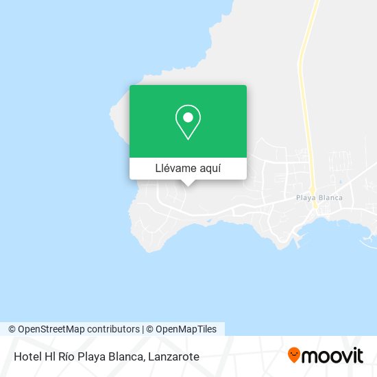 Mapa Hotel Hl Río Playa Blanca
