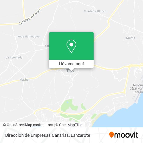 Mapa Direccion de Empresas Canarias
