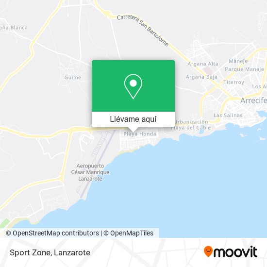 Mapa Sport Zone