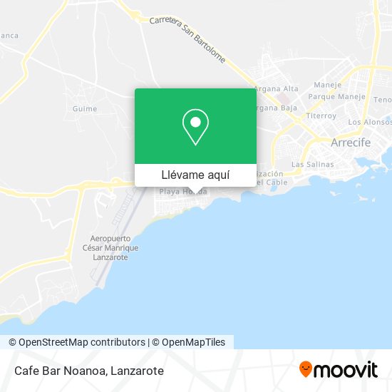 Mapa Cafe Bar Noanoa