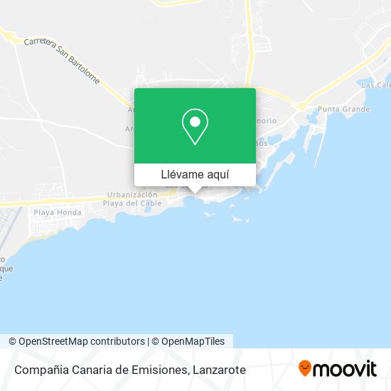 Mapa Compañia Canaria de Emisiones