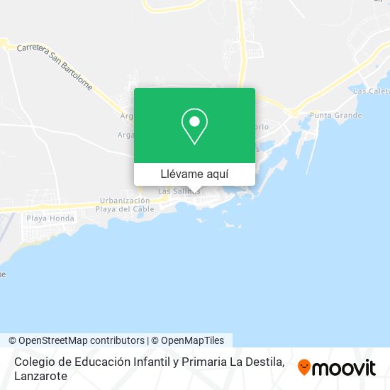 Mapa Colegio de Educación Infantil y Primaria La Destila