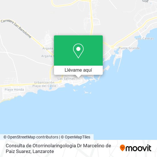 Mapa Consulta de Otorrinolaringologia Dr Marcelino de Paiz Suarez