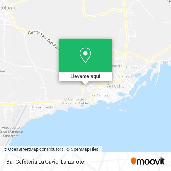 Mapa Bar Cafeteria La Gavio