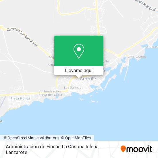 Mapa Administracion de Fincas La Casona Isleña